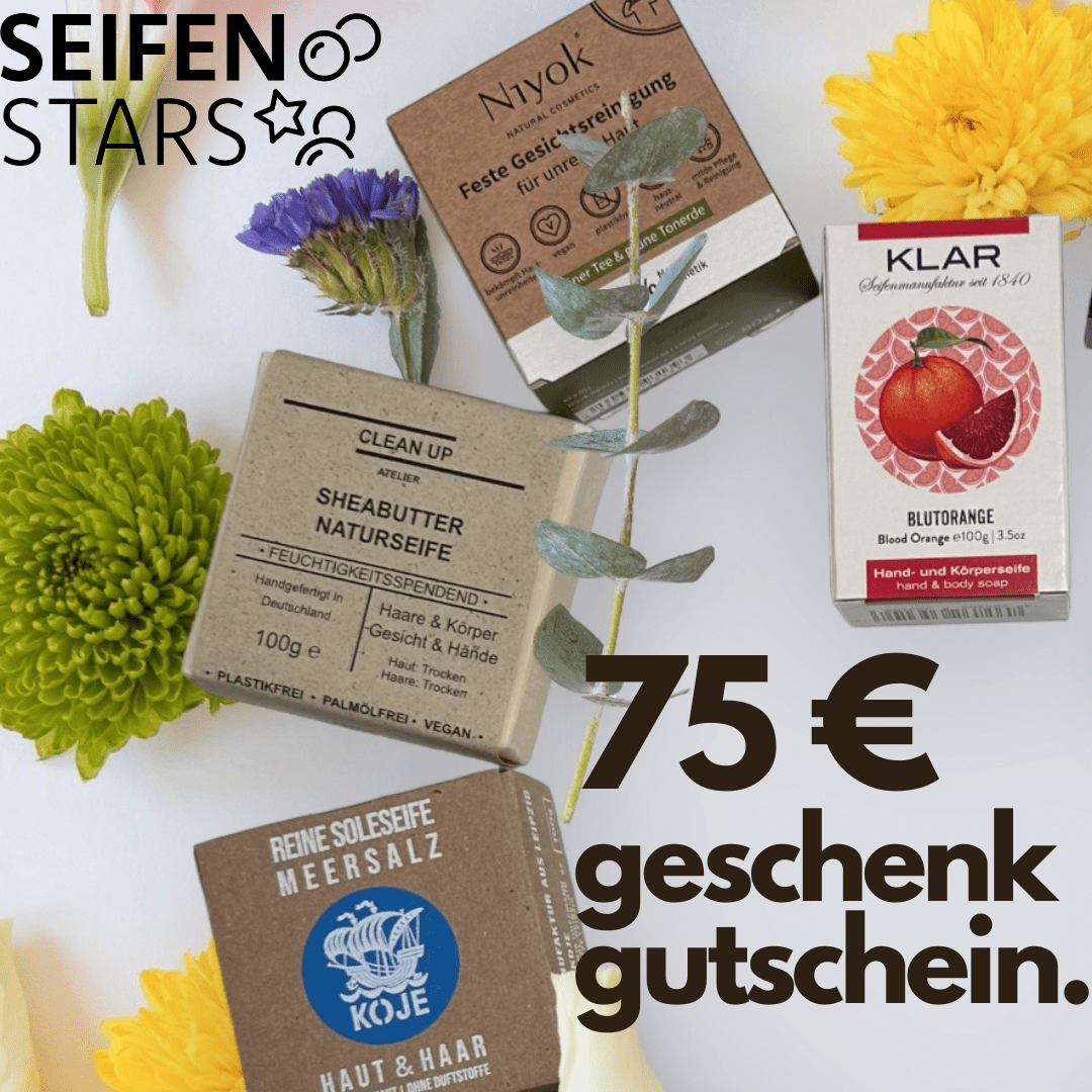 75Euro Geschenkgutschein Seifenstars